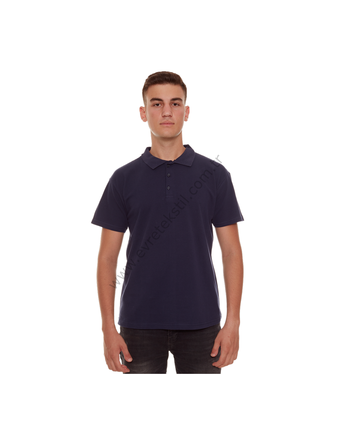 Lacivert Polo Yaka T-shirt